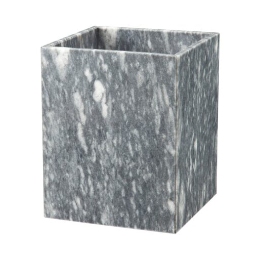 Gray Marble Waste Bin - Image 2