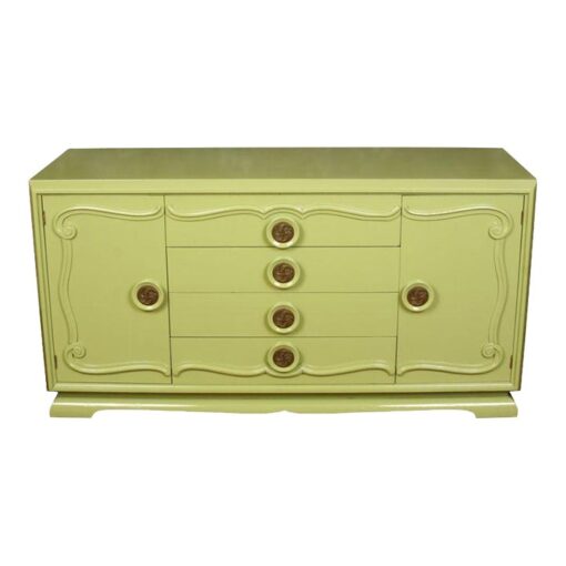 Mid Century Green Painted Credenza Circa 1960 - Image 2